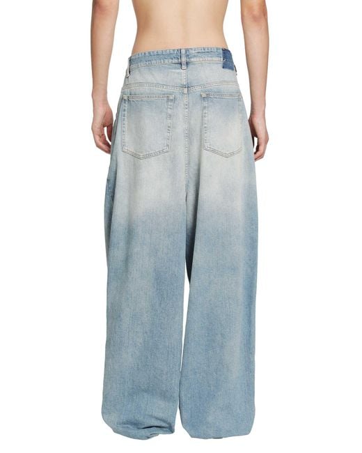 Maison Margiela Blue Wrap Denim Trousers for men