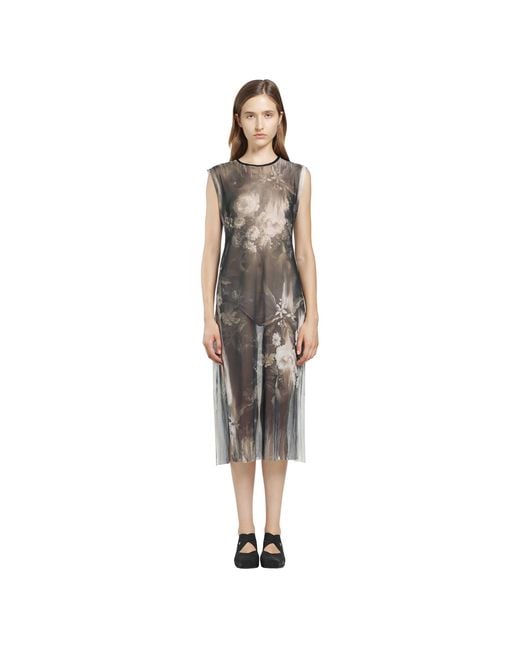 IA London Metallic Moonlight Roses Sheer Dress