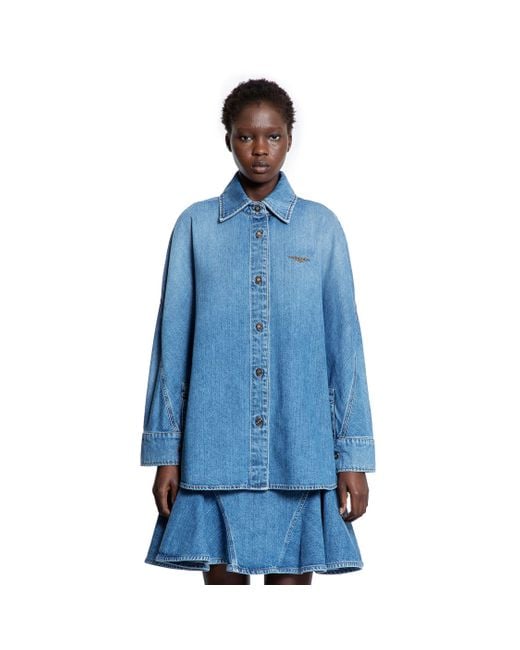 Givenchy Blue Cocoon Shirt