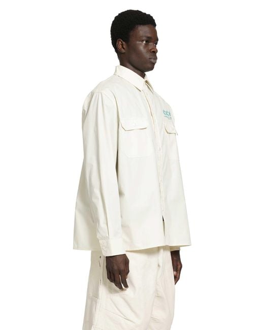 Willy Chavarria White Corcoran Workshirt for men
