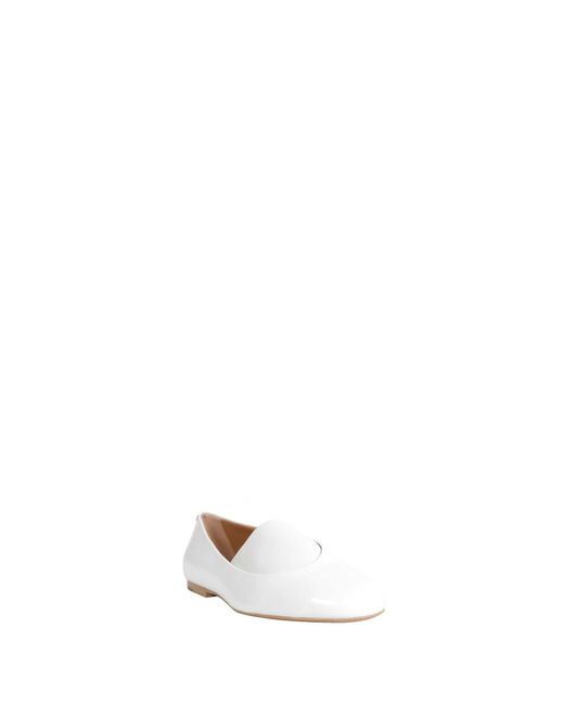 Jil Sander White Elyss Ballerina