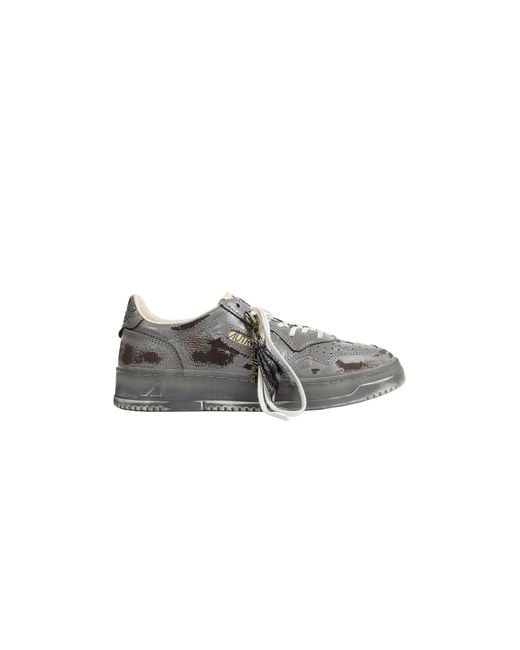 Autry Gray Medalist Low Super Vintage Sneakers for men