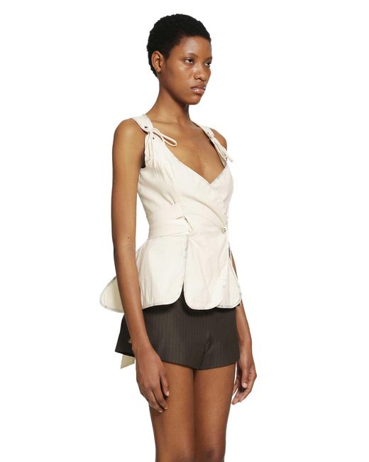 ヴィヴィアン　絞り　トップス Vivienne Westwood Roxy Top in White | Lyst
