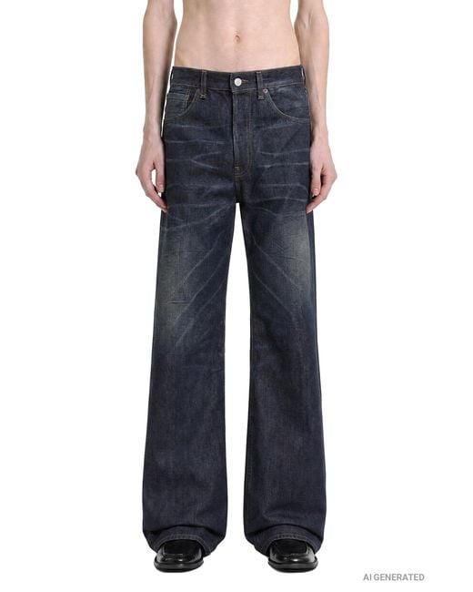 Acne Blue Regular Fit Jeans 2021 for men