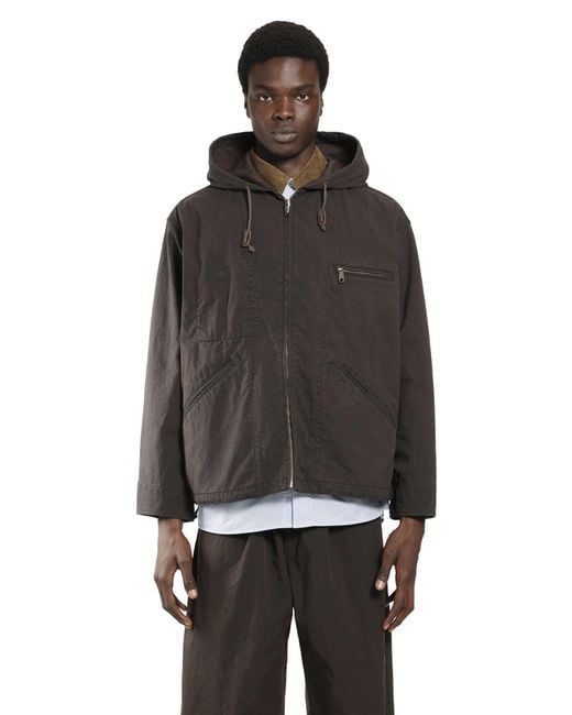 Comme des Garçons Black Cotton Canvas Windbreaker for men