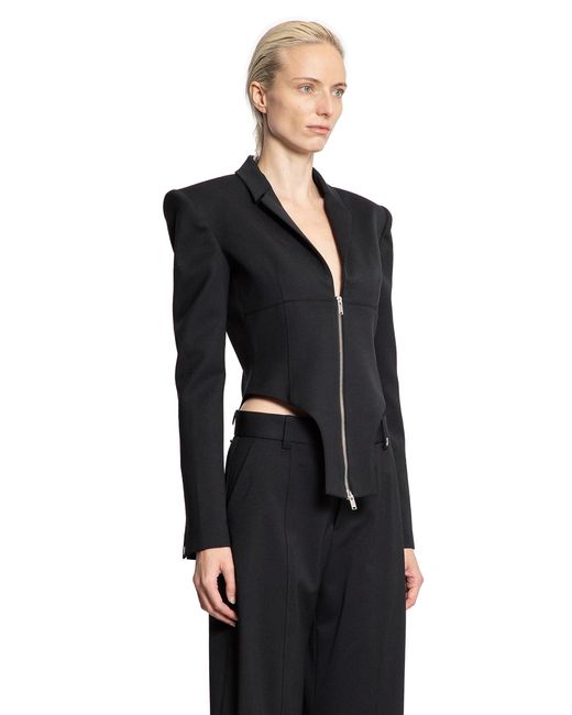 Ssheena Black Zip Blazer