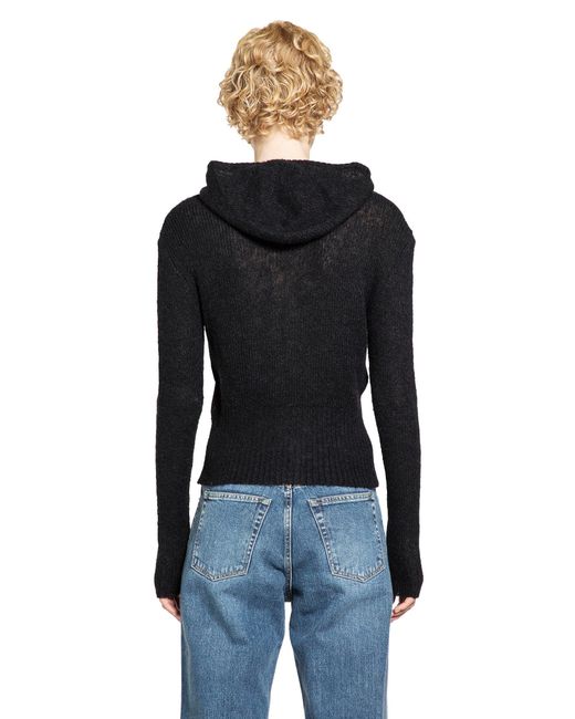 Our Legacy Black Fuzzy Alpaca Compact Hood