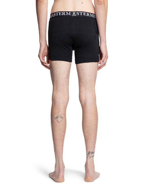 MASTERMIND WORLD Black T-Shirt And Trunks Set for men