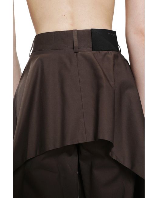 Loewe Brown Cotton Silk Trousers