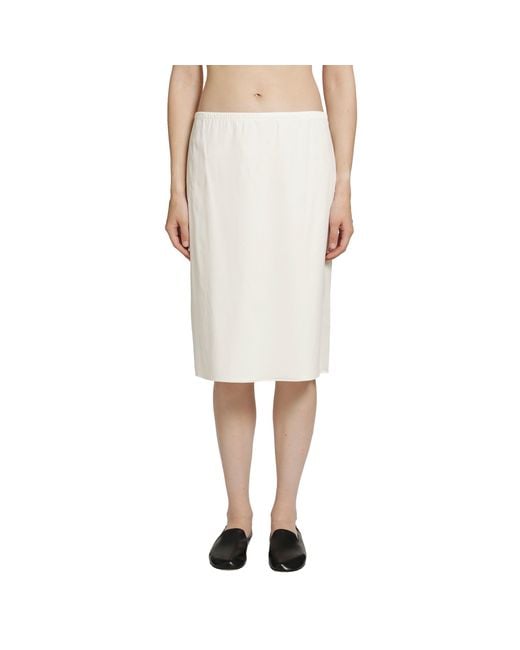 The Row White Ivera Skirt