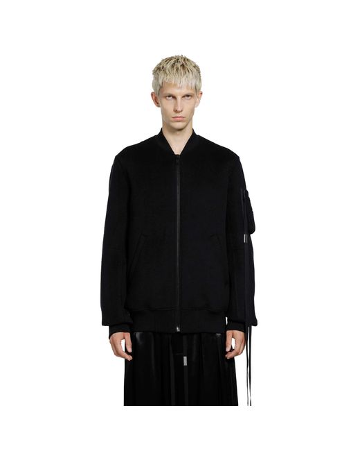 Ann Demeulemeester Black Dries Standard Bomber for men