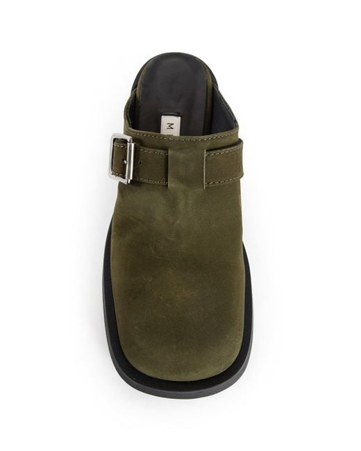 Miista Green Aroa Suede Sabot