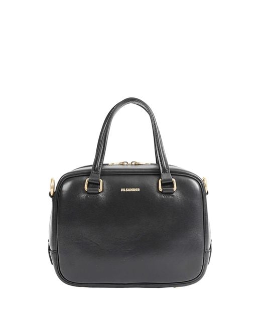 Jil Sander Black Small Leather Vision Bag