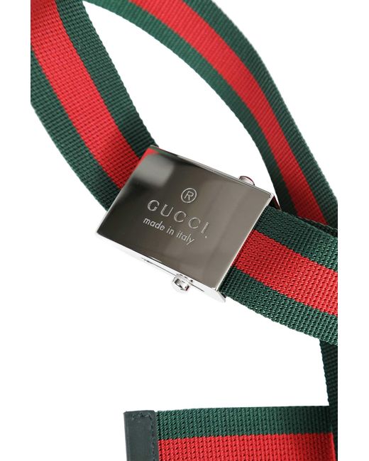 Gucci White Web Belt for men