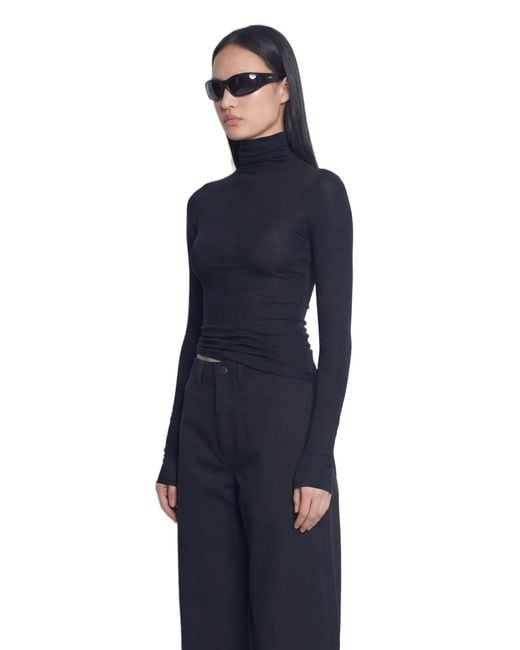 NVL-GARDE Blue Super High Neck L/Top