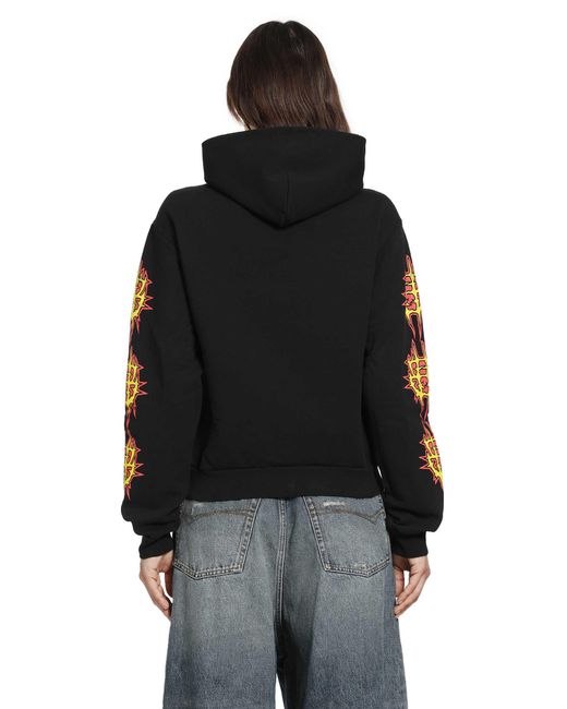 Balenciaga Black Sacré Coeur Medium Fit Hoodie