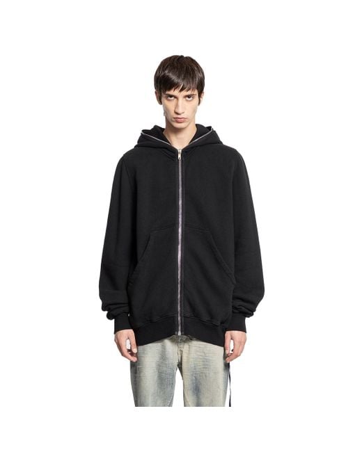 Rick Owens Black Concordians Jumbo Gimp Hoodie for men