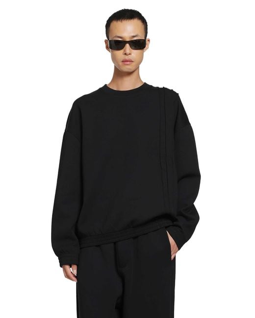 Emporio Armani Black Crewneck Sweatshirt for men