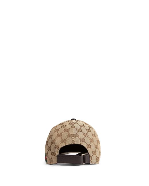 Gucci Natural Gg Canvas Baseball Hat for men