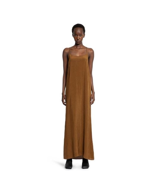 Uma Wang Brown Anaya Long Dress