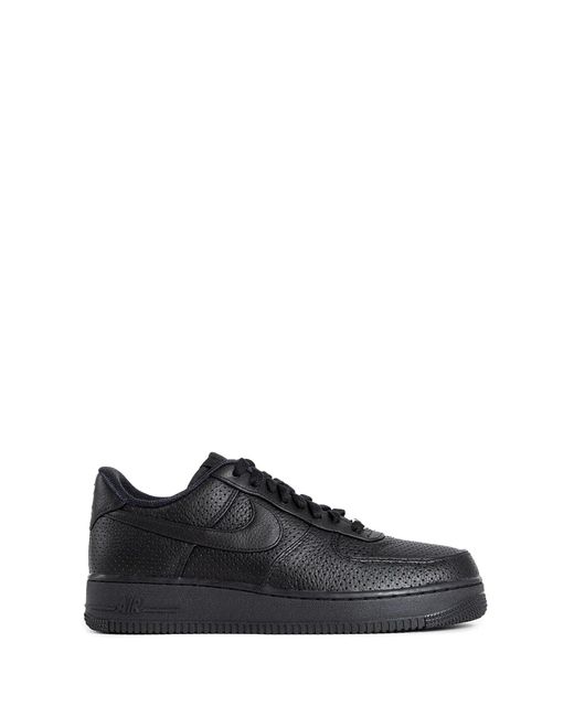 Nike Black Air Force 1 Leather Sneakers for men
