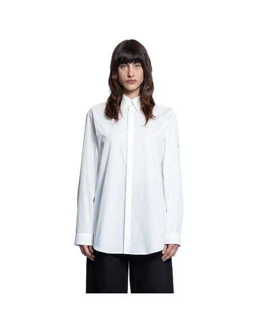 Moncler Genius White Willow Smith Collaboration Cotton Poplin Shirt