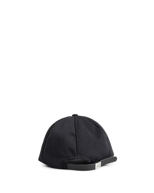 MASTERMIND WORLD Black Flock Logo Cap for men