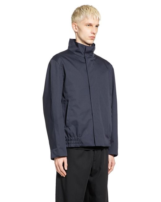 Lardini Blue Drill Jacket for men