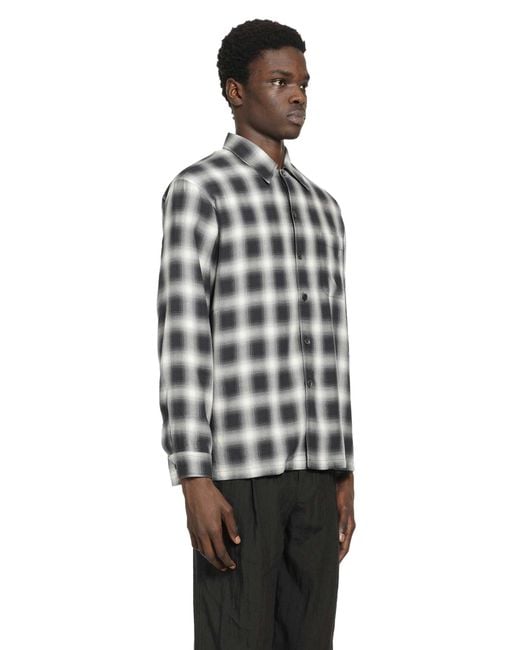 Our Legacy Black Reno Cowboy Viscose Shirt for men
