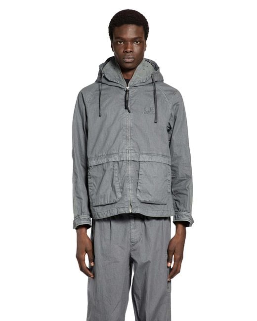C.P. Company 50 Fili Wax Explorer Jacket in Gray for Men | Lyst