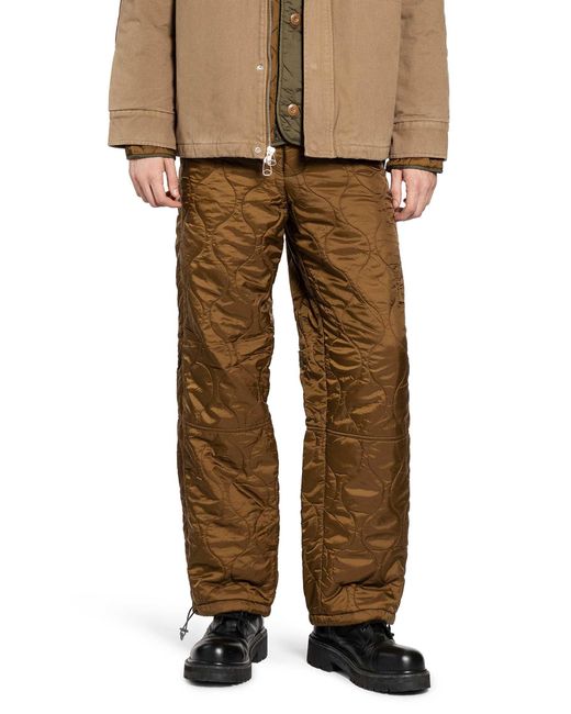 Oamc Peacemaker Brown Liner Pants for men