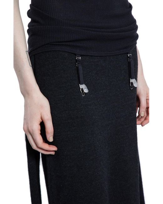 Lemaire Blue Sleeveless Tank Top With Suspenders