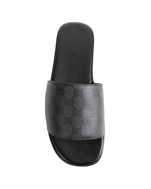Gucci Black Slide Sandals for men