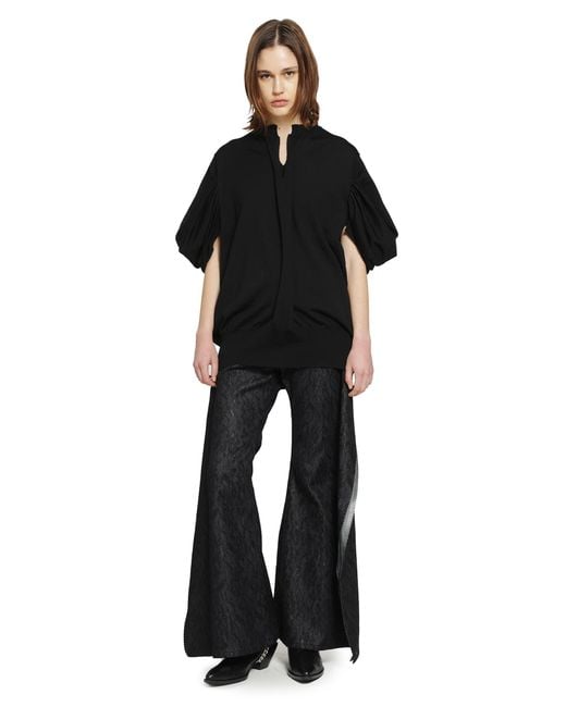 Junya Watanabe Black Deconstructed Jeans