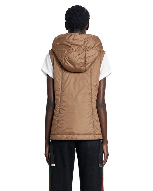 Max Mara Natural Padded Water-Repellent Hooded Gilet