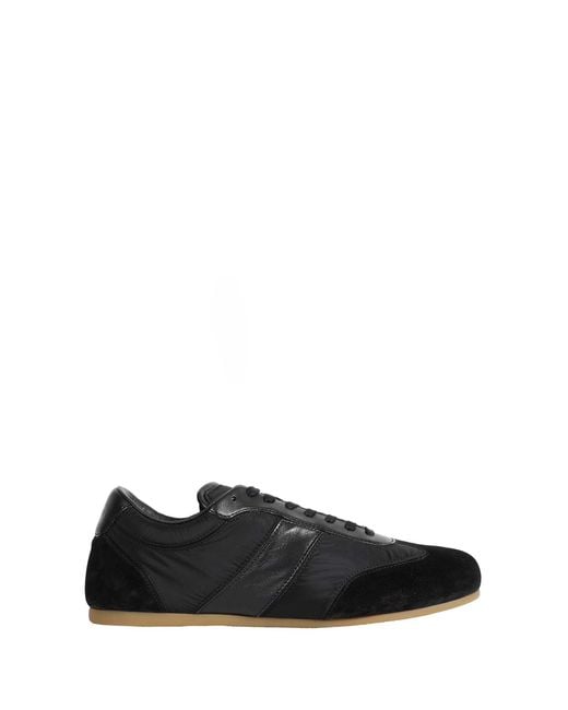 Lemaire Black Suede Soft Runner Sneakers for men