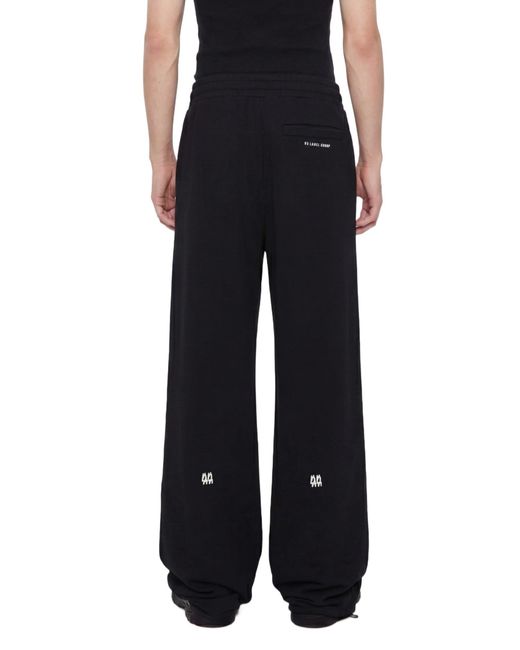 44 Label Group Black Rivets Pants for men