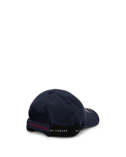 Martine Rose Blue Roll Back Cap for men