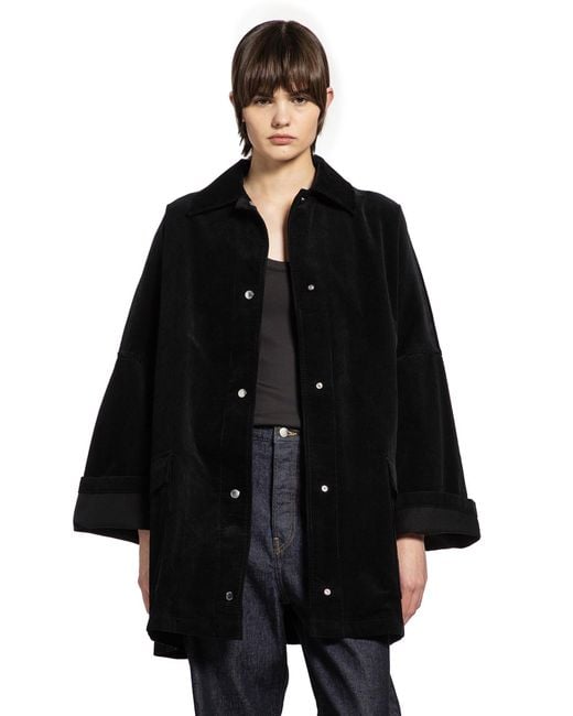 Totême Black Cord Overshirt Jacket