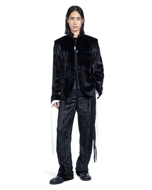 Ann Demeulemeester Black Lucius Deconstructed Jacket for men