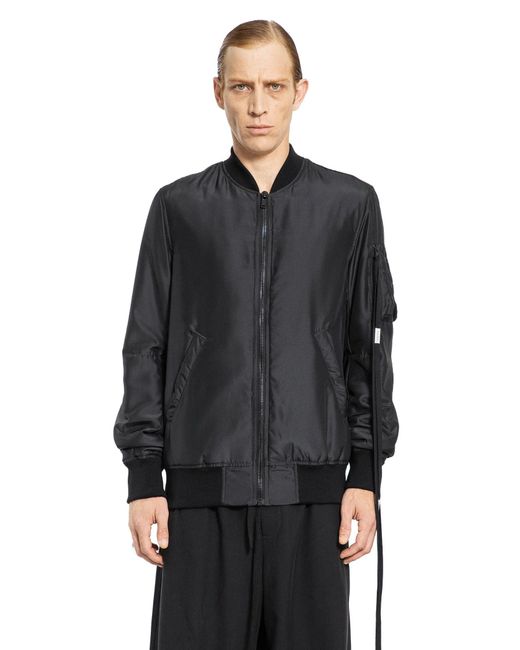 Ann Demeulemeester Black Technical Habotay for men