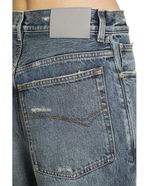 Balenciaga Blue Low Crotch Baggy Jeans