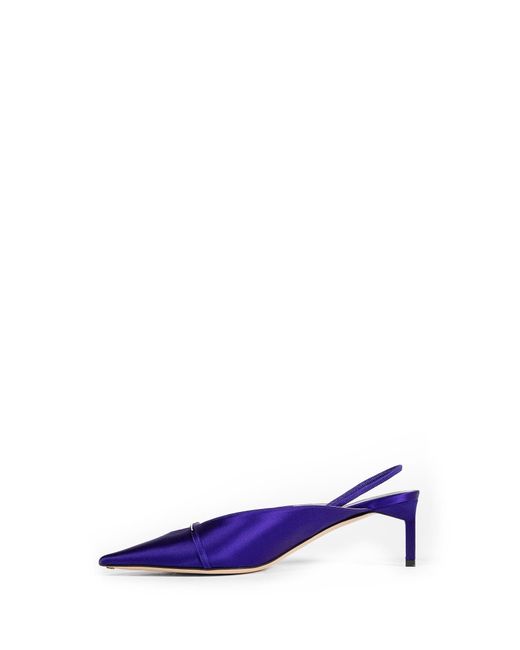 Tom Ford Blue Julianne Satin Slingback Pumps