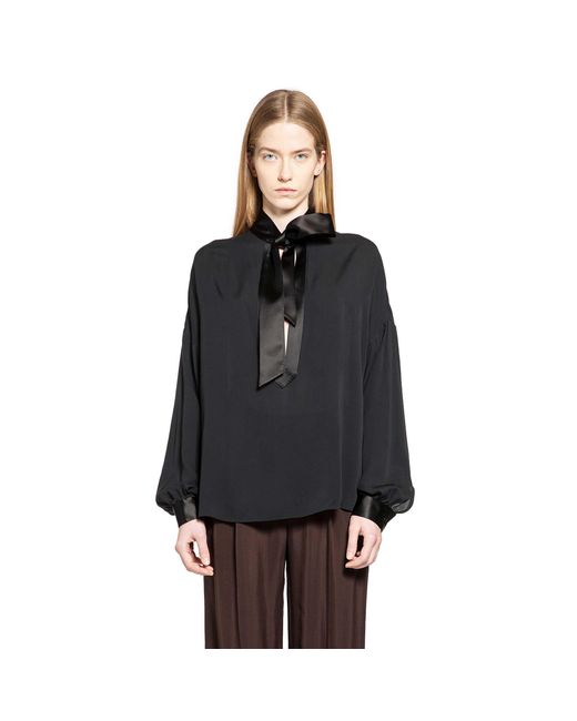 Tom Ford Black Tuxedo Detailed Tunic Shirt