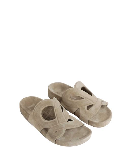 Loewe Gray Ease Monogram Slides for men