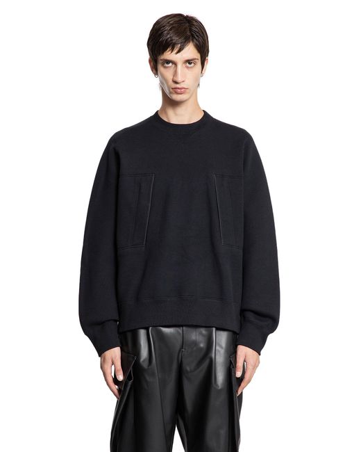 Sacai Black Sponge Sweater for men
