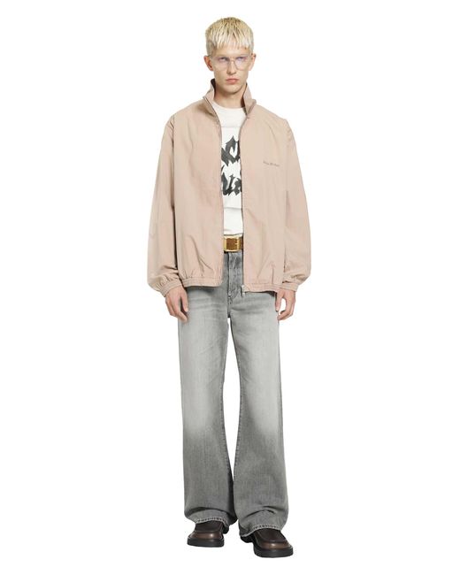 Acne Natural Washed Logo Jacket for men