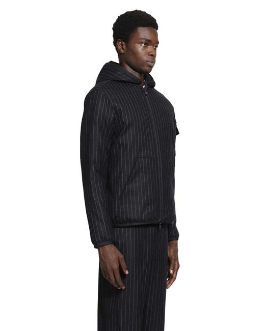 Moncler Black Ceze Reversible Hooded Short Jacket for men