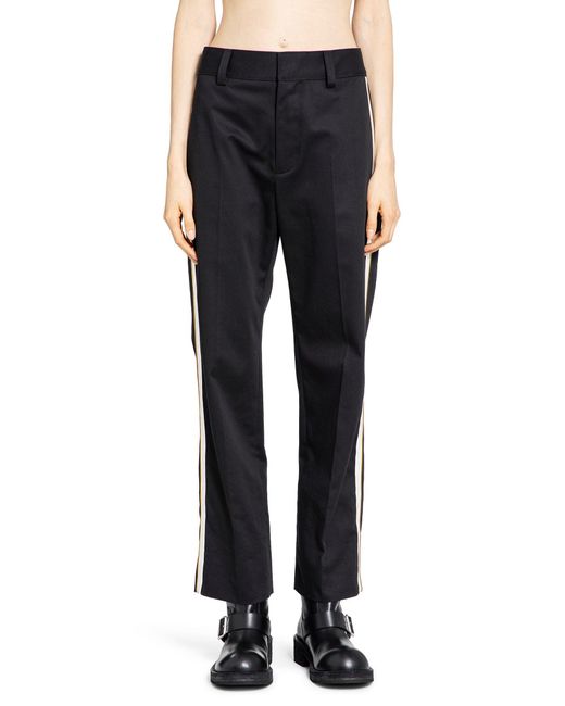 Ann Demeulemeester Blue Fera Straight Leg Cropped Trousers