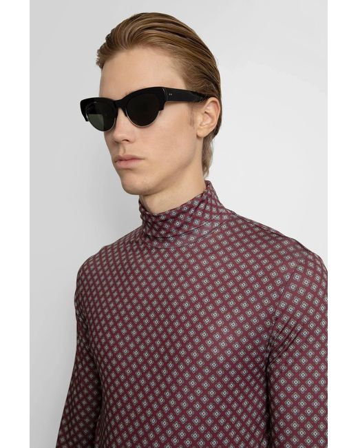 Dries Van Noten Black Eyewear for men